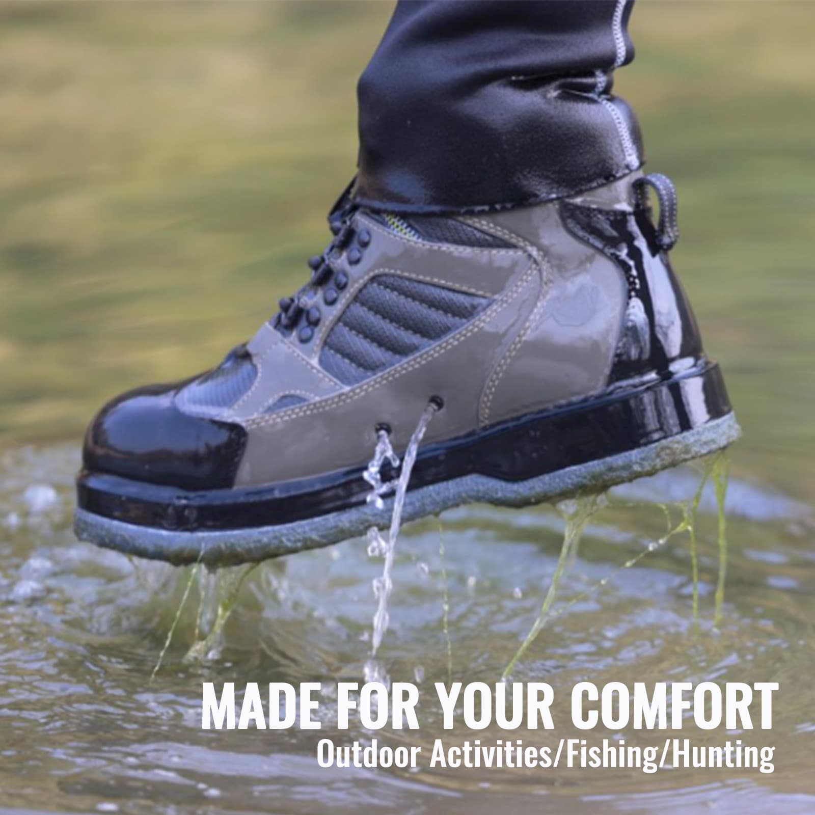8Fans Felt Sole Wading Boots, нескользящие сапоги с войлочной подошвой для ловли рыбы нахлыстом 5