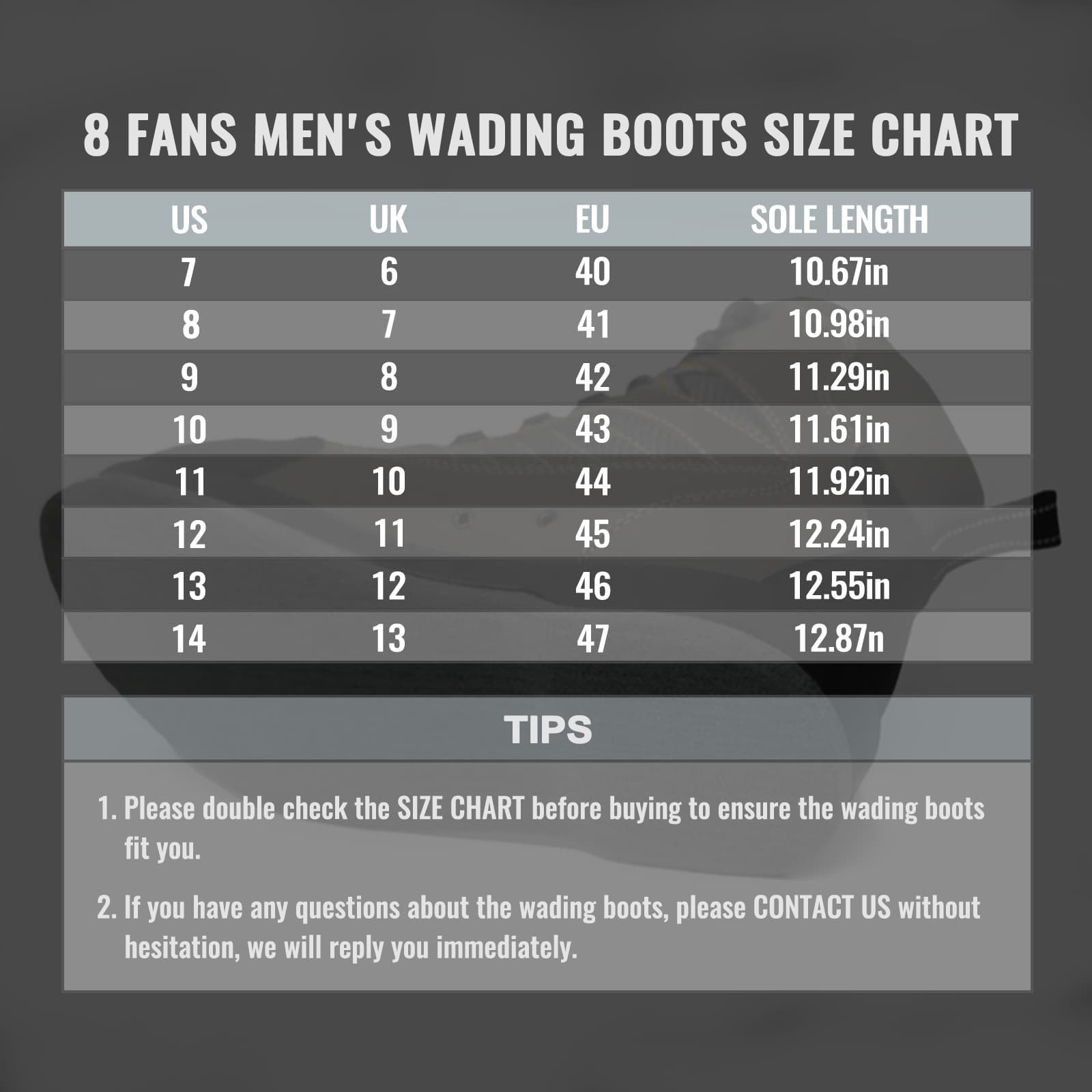 8Fans Felt Sole Wading Boots, нескользящие сапоги с войлочной подошвой для ловли рыбы нахлыстом 9