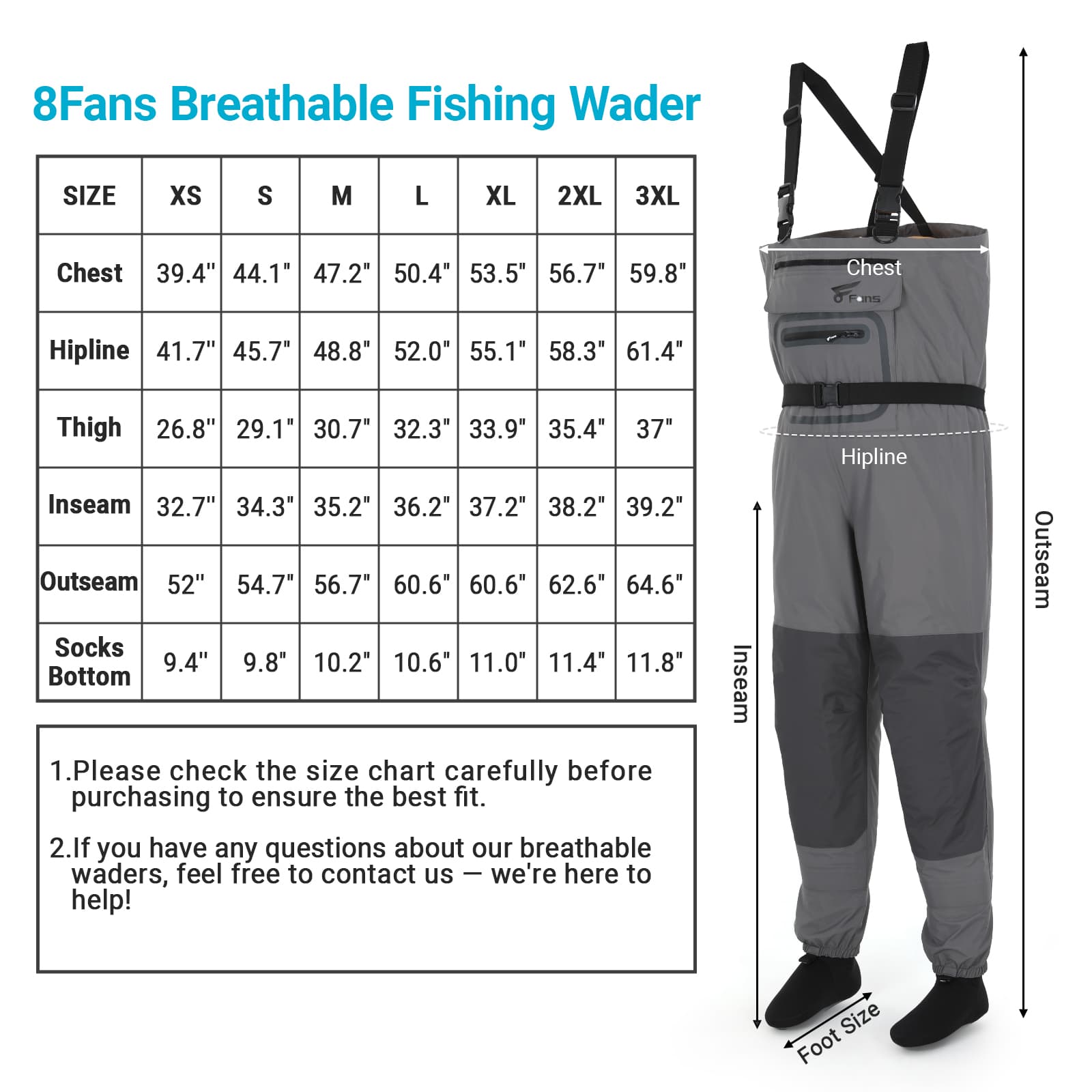 Рыболовные сапоги 8Fans для мужчин и женщин, забродные сапоги с водонепроницаемым голенищем, неопреновые сапоги для охоты и рыбалки 6