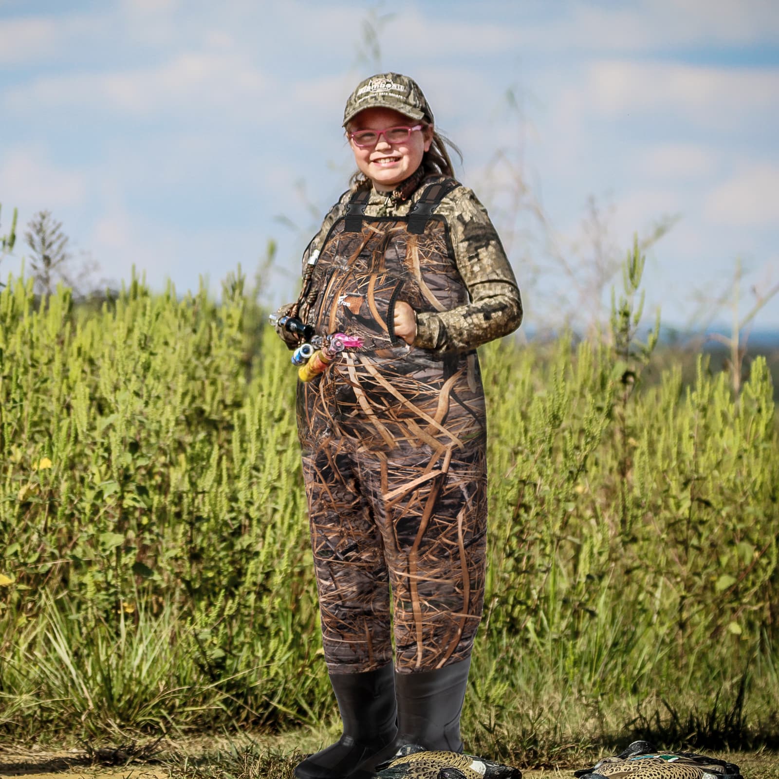 8 вееров для охоты для детей, неопреновые вейдерсы для рыбалки с ботинком для молодежи, легкие вейдерсы для малышей 4