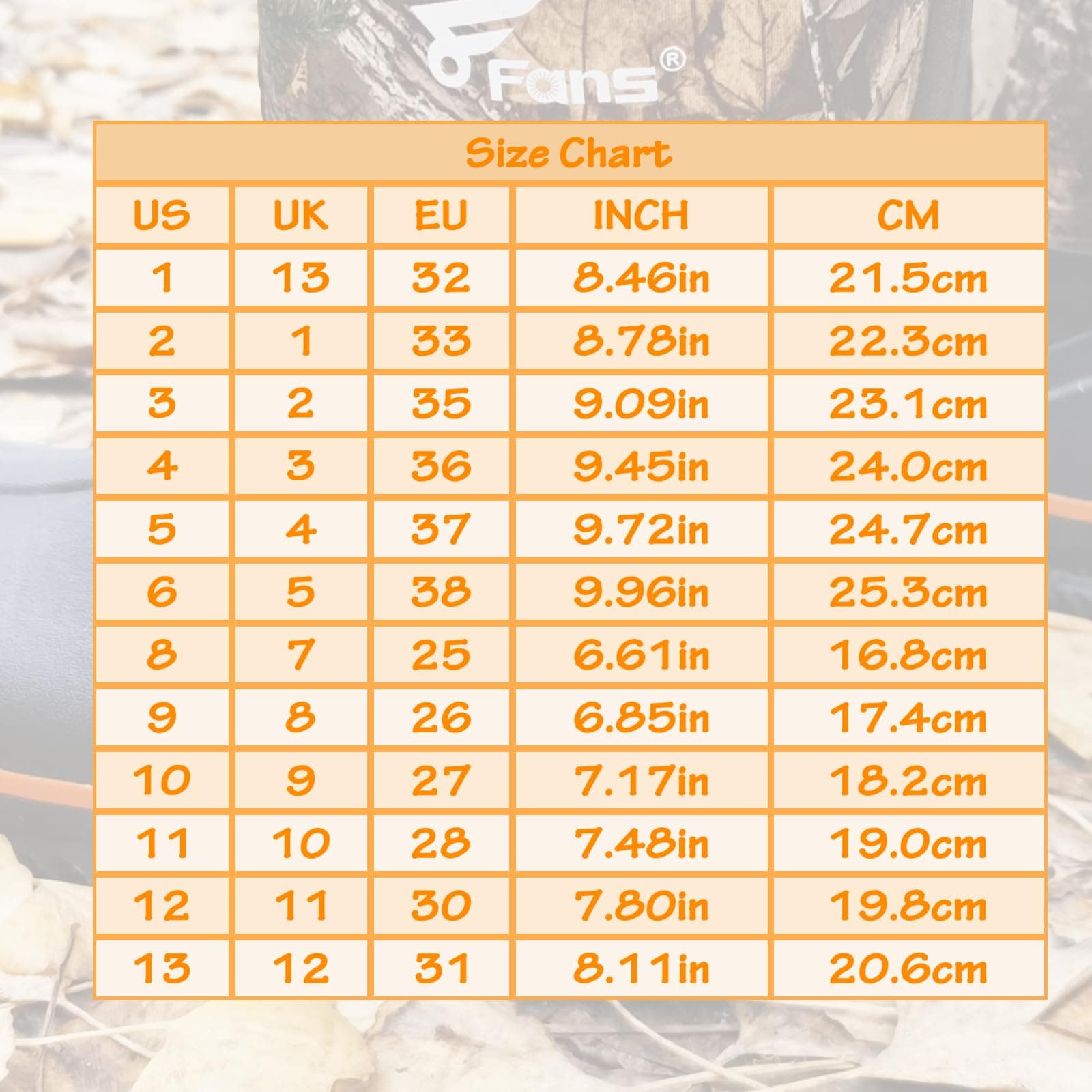 8Fans Детские неопреновые сапоги, водонепроницаемые неопреновые сапоги для охоты и рыбалки Camo Muck Mud 5