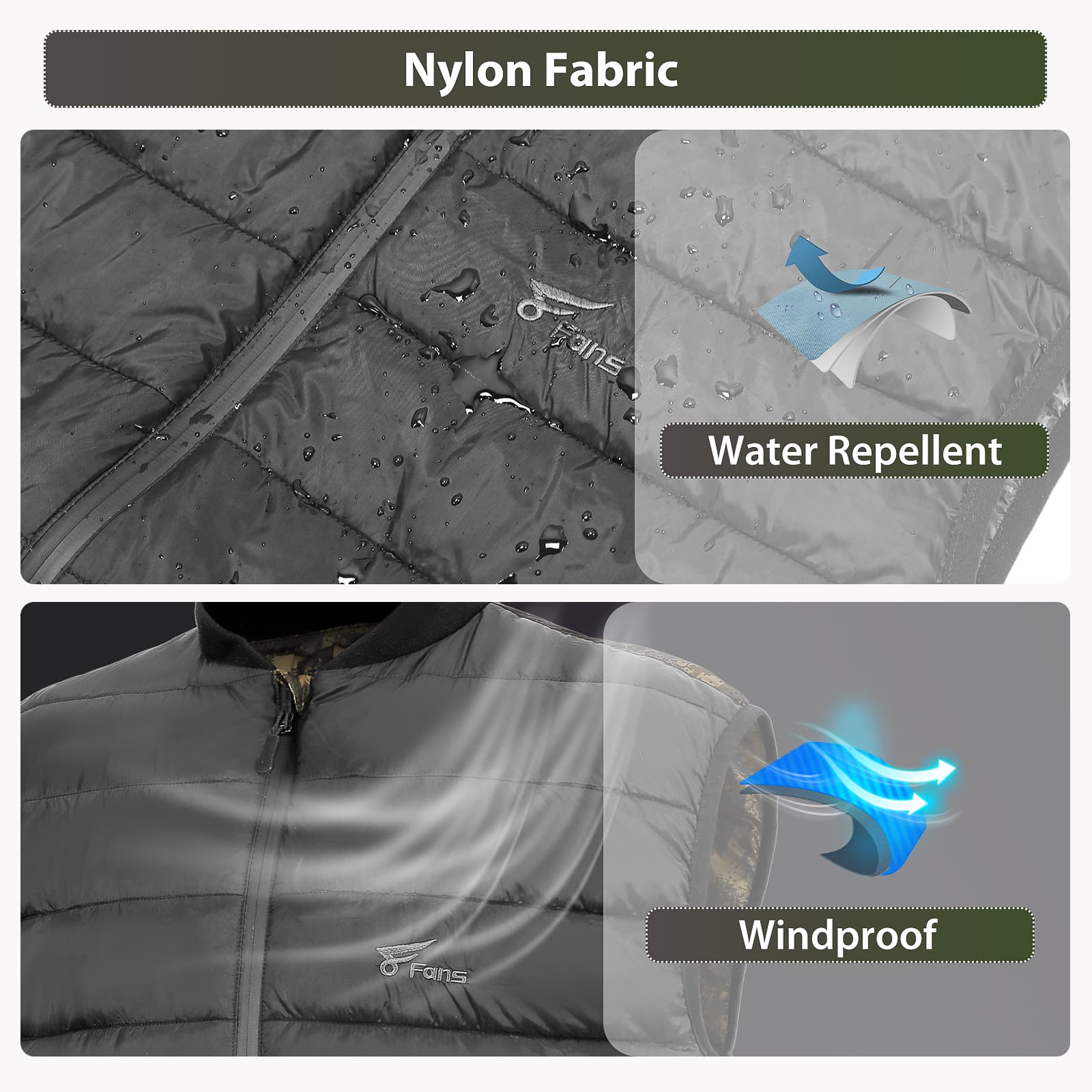 8Fans мужской камуфляжный жилет Softshell, теплая куртка без рукавов для охоты и рыбалки на открытом воздухе 7