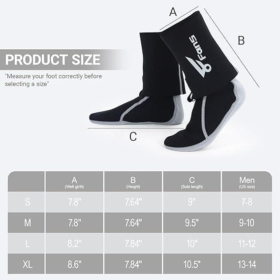8Fans мужские неопреновые забродные носки для рыбалки 4