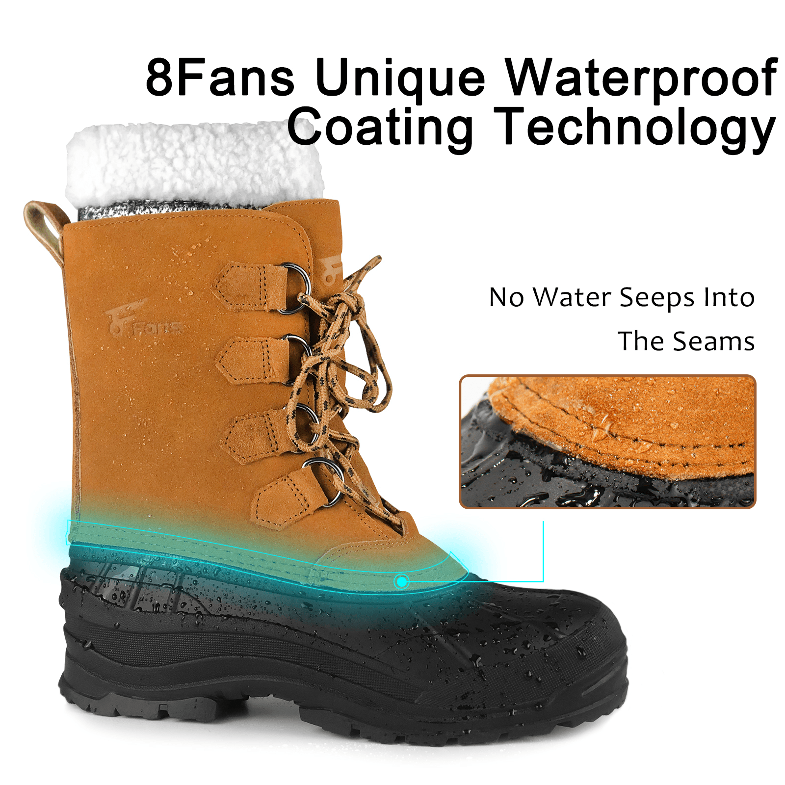 Водонепроницаемые утепленные ботинки Snow Pac 8Fans 3