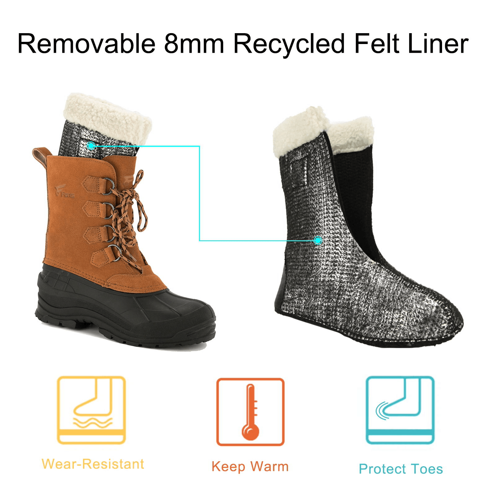 Водонепроницаемые утепленные ботинки Snow Pac 8Fans 4