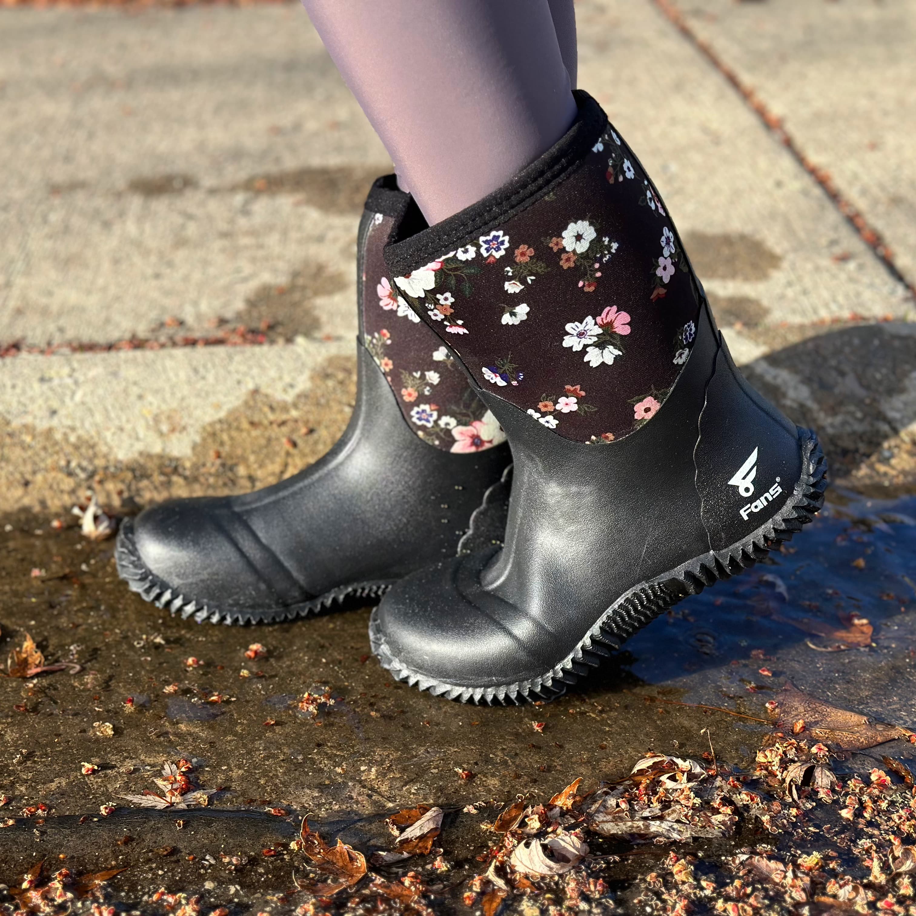 Женские резиновые сапоги 8Fans — водонепроницаемые, до середины икры, с неопреном 5,5 мм и стальным супинатором, для рыбалки, сада и работы в поле 3