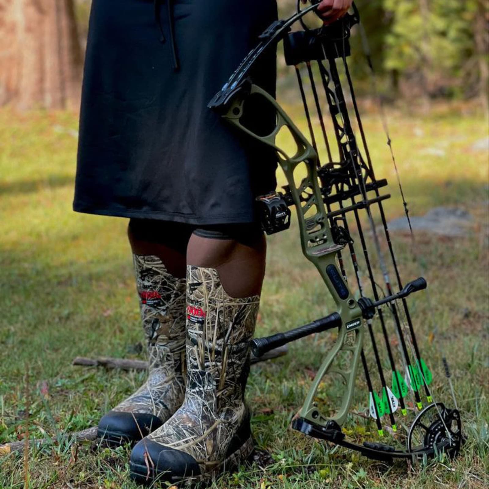 Резиновые охотничьи ботинки 8Fans с утеплителем Thinsulate 1000G, водонепроницаемые резиновые грязевые сапоги Next Camo с неопреном толщиной 5 мм для мужчин и женщин 7