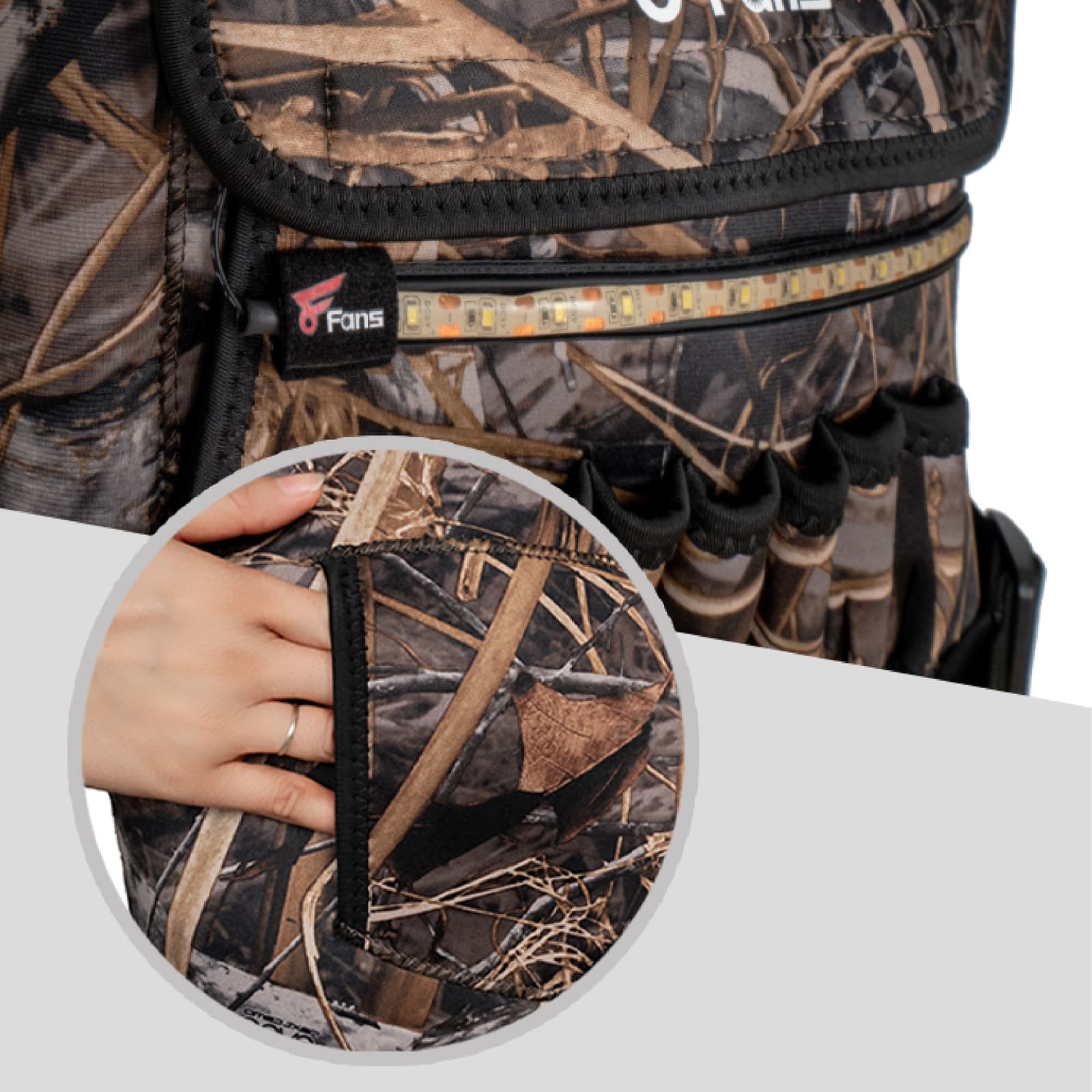 8Fans Охотничьи вейдерсы, неопреновые вейдерсы для груди, водонепроницаемые вейдерсы для рыбалки для мужчин и женщин с ботинками 8