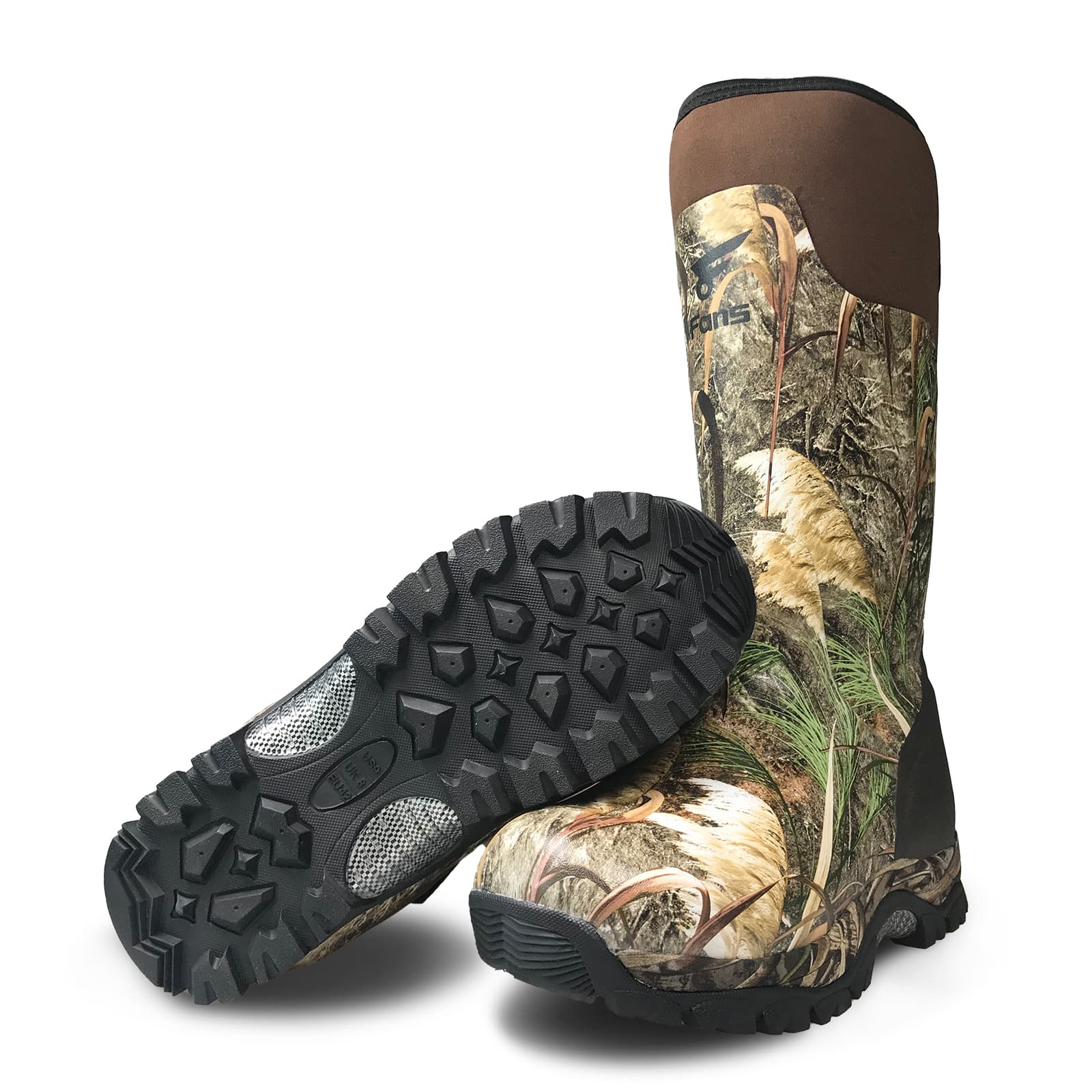 Утепленные резиновые охотничьи ботинки 8Fans 600G для мужчин и женщин