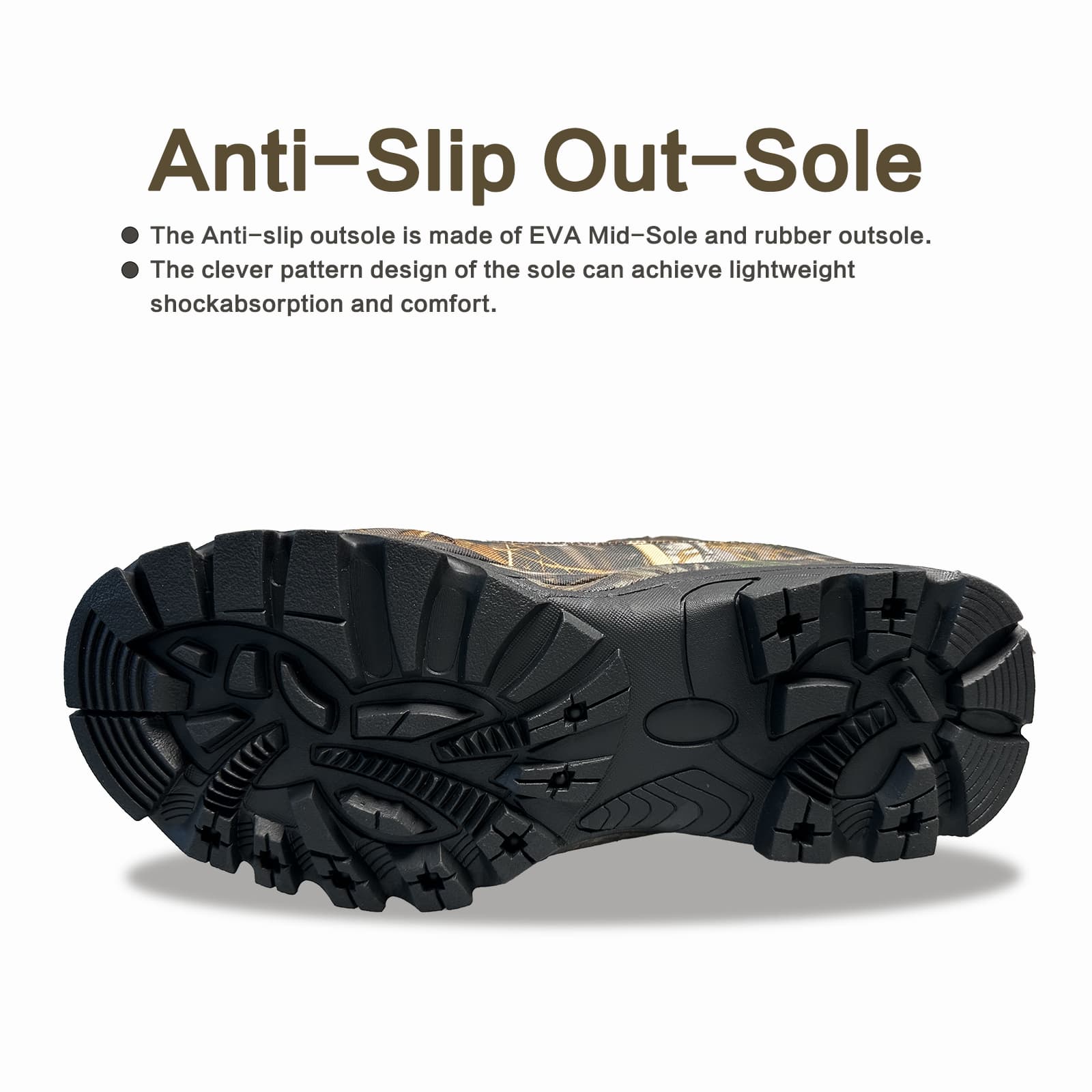 8Fans 9-дюймовые легкие походные и охотничьи ботинки с утеплителем Thinsulate 800G и стелькой из пены с эффектом памяти 6