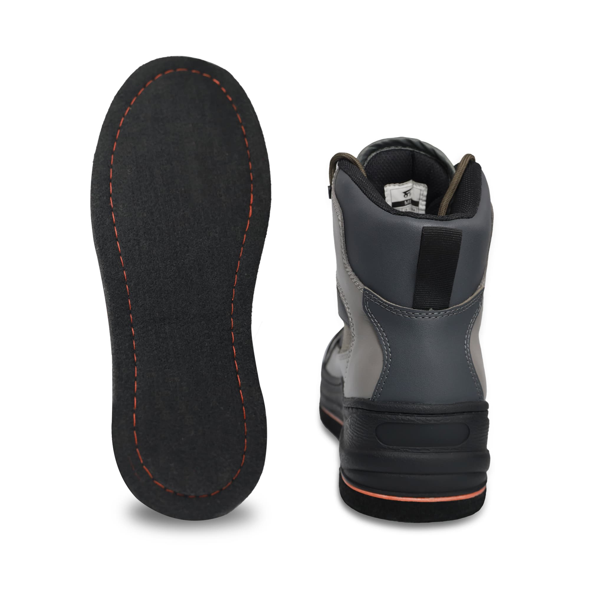 8Fans Светло-серые забродные ботинки повышенной комфортности на нескользящей фетровой подошве 3