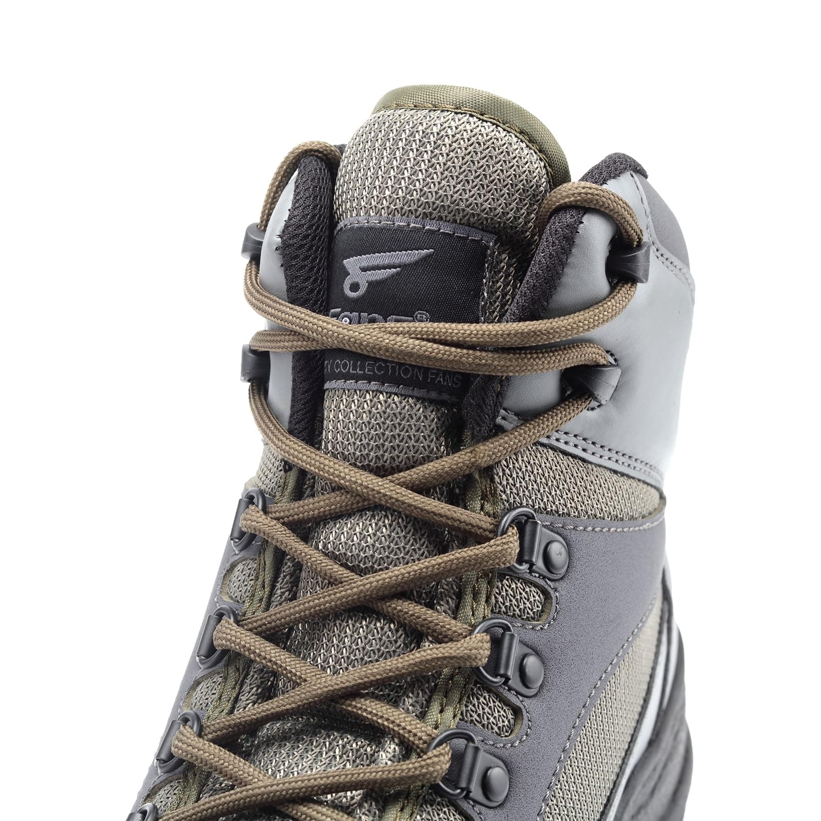 8Fans Светло-серые забродные ботинки повышенной комфортности на нескользящей фетровой подошве 6
