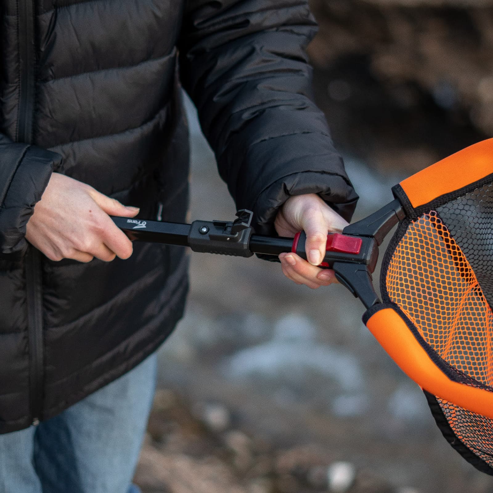 8FANS Плавающая рыболовная сеть, складной раздвижной подсак для ловли рыбы 4