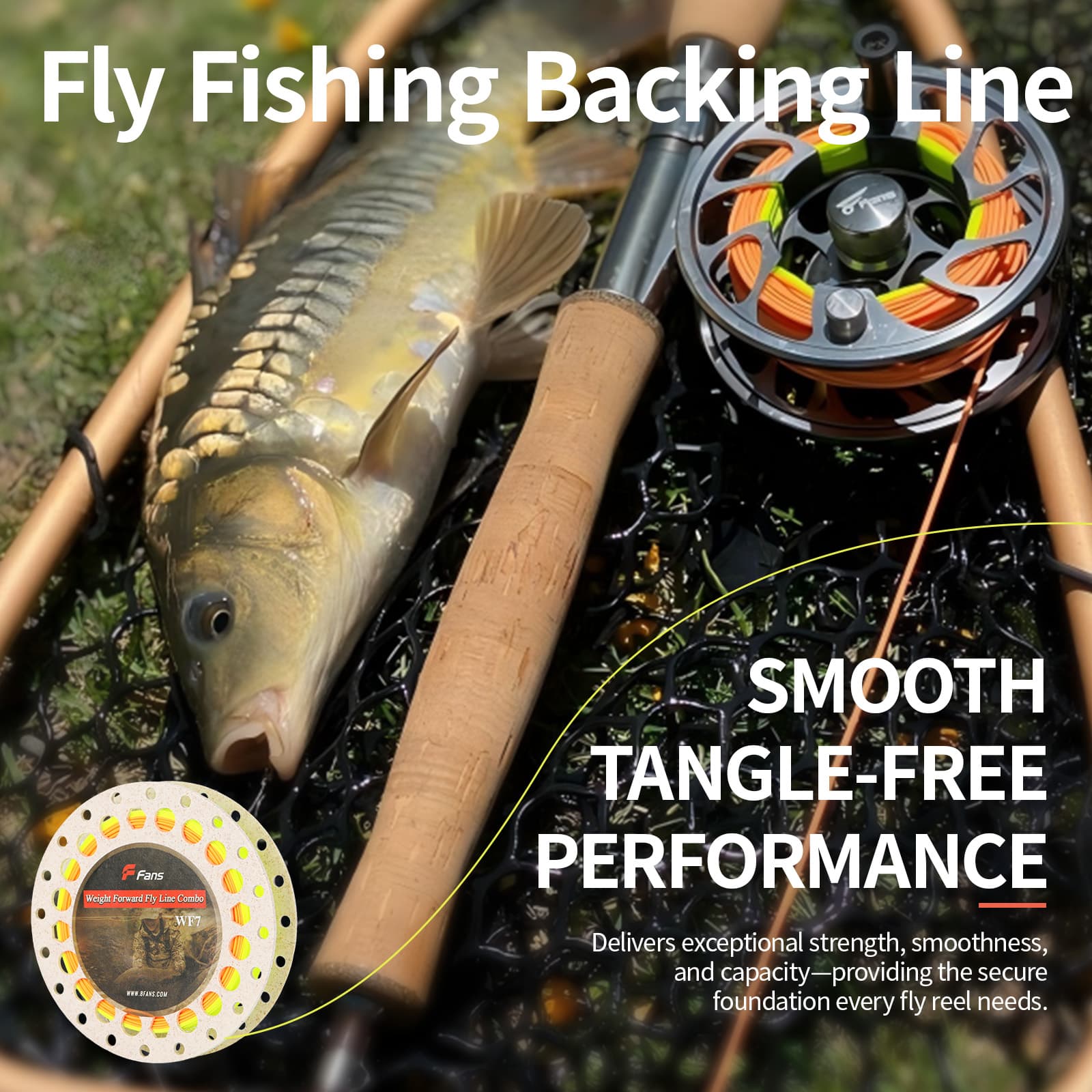 Набор лески для нахлыстовой рыбалки 8Fans, плавающая леска с утяжеленным концом и двумя сварными петлями, бэкинг, конусный поводок, WF2, WF3, WF4, WF5, WF6, WF7, WF8 5
