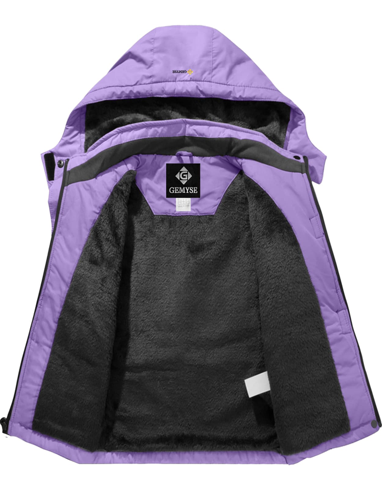 Водонепроницаемая лыжная зимняя куртка для девочек 8FANS × GEMYSE, флисовая ветрозащитная с капюшоном 16