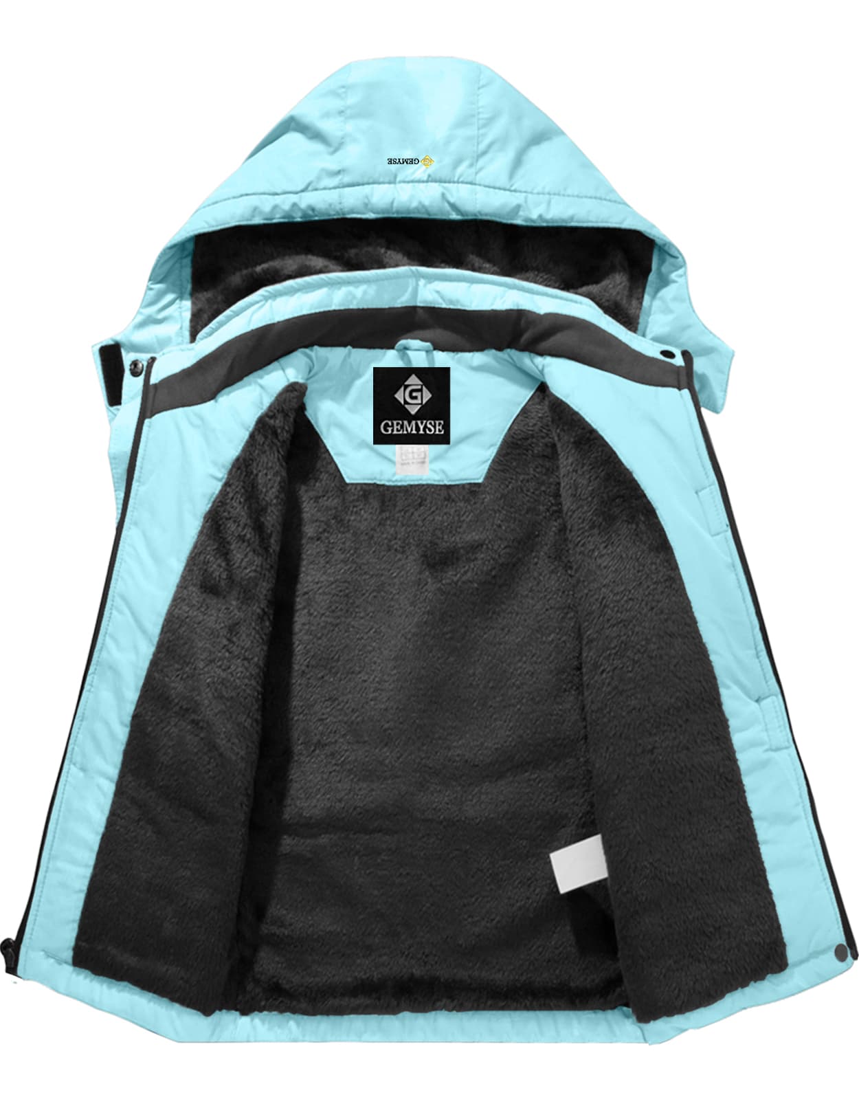 Водонепроницаемая лыжная зимняя куртка для девочек 8FANS × GEMYSE, флисовая ветрозащитная с капюшоном 22