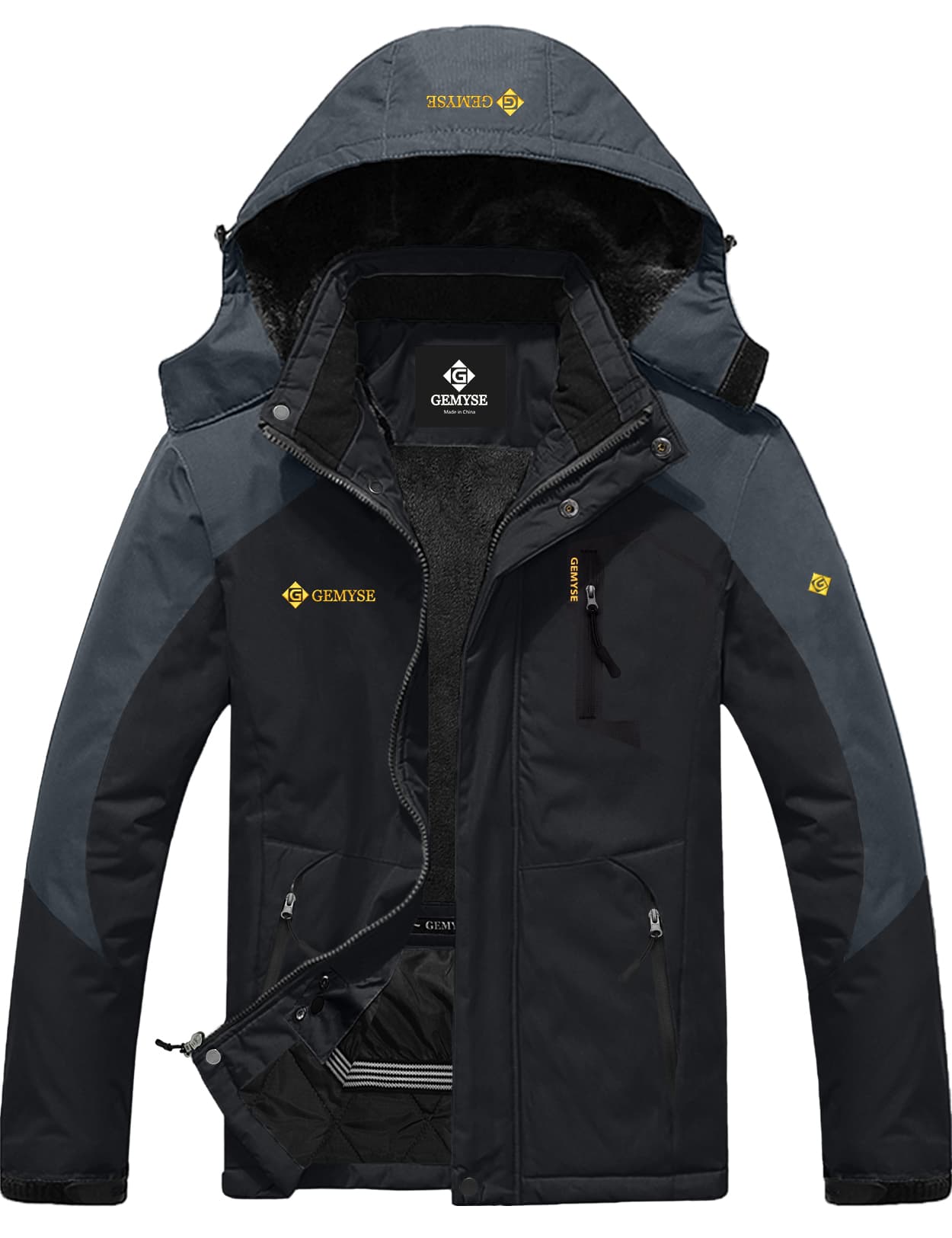 Мужская горная водонепроницаемая лыжная зимняя куртка 8FANS × GEMYSE 7