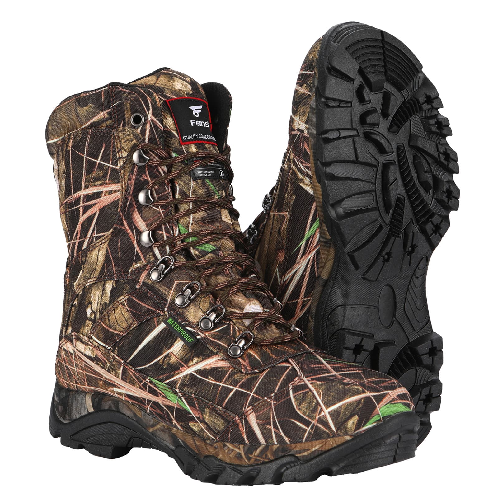 Охотничьи ботинки 8Fans для мужчин, утеплённые тинсулейтом 800 г, водонепроницаемые, лёгкие, нескользящие, для холодной погоды, походов и рыбалки.