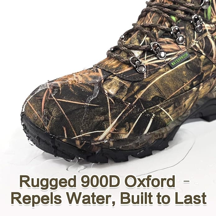 Охотничьи ботинки 8Fans для мужчин, утеплённые тинсулейтом 800 г, водонепроницаемые, лёгкие, нескользящие, для холодной погоды, походов и рыбалки. 4