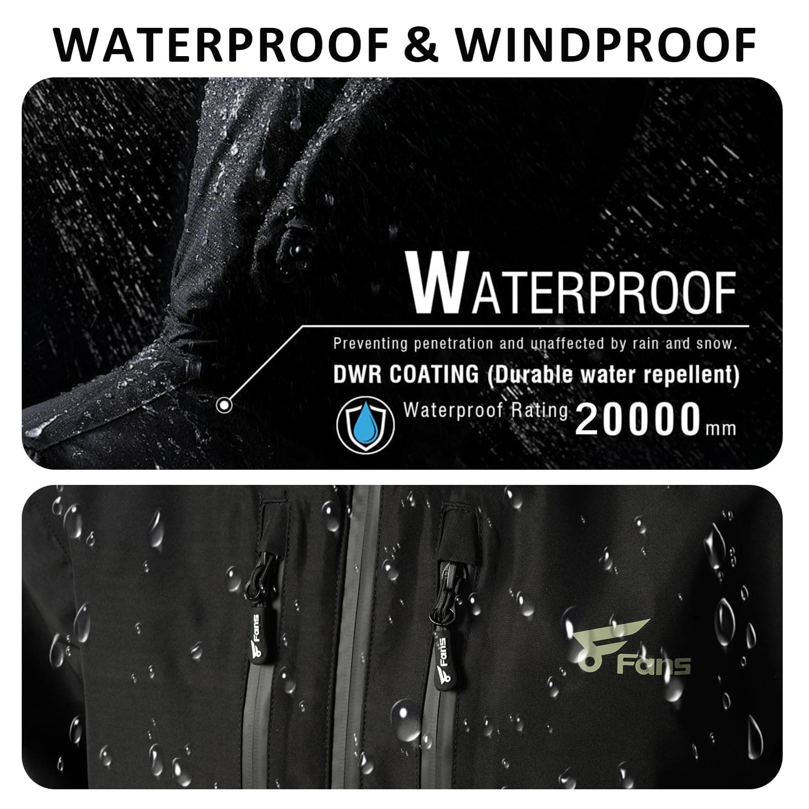 8Fans Мужская софтшелловая ветровка с капюшоном, всесезонная куртка для активного отдыха 3