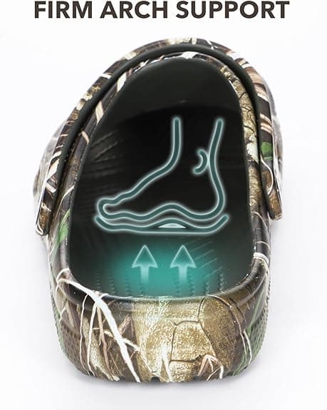 Мужские камуфляжные садовые сандалии 8Fans — легкие сандалии без застежек для лета, пляжа, воды и двора 4