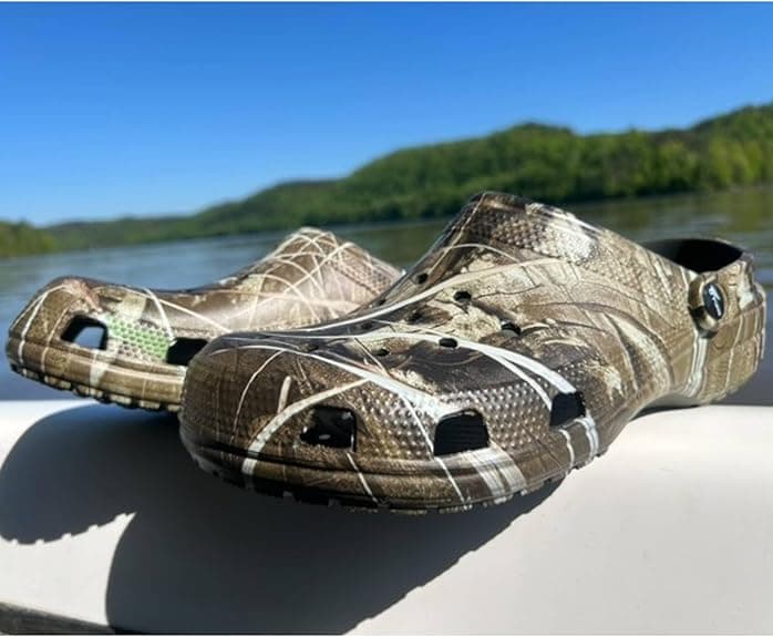 Мужские камуфляжные садовые сандалии 8Fans — легкие сандалии без застежек для лета, пляжа, воды и двора 6