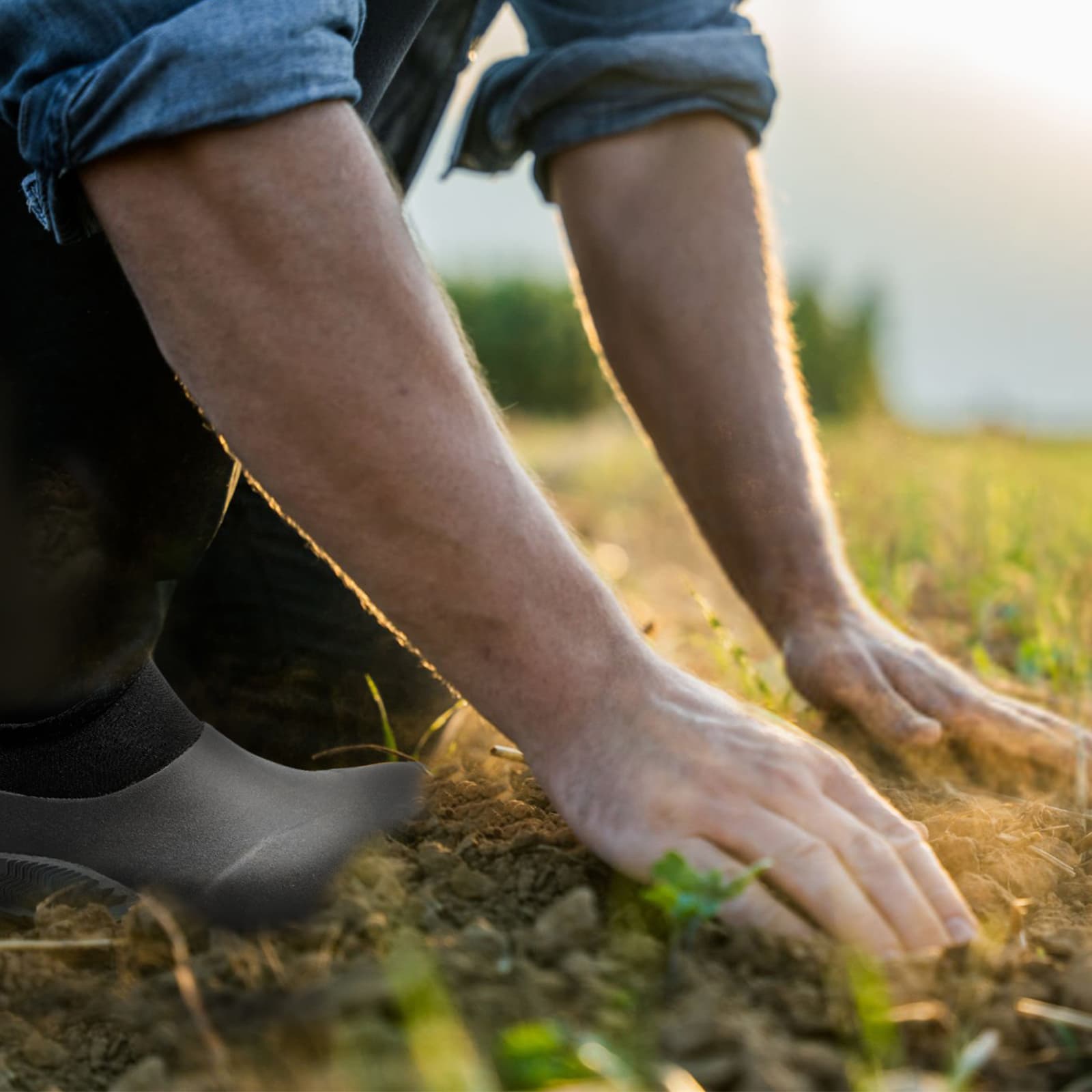 8Fans Мужские черные резиновые неопреновые садовые туфли со стельками из пены с эффектом памяти 3