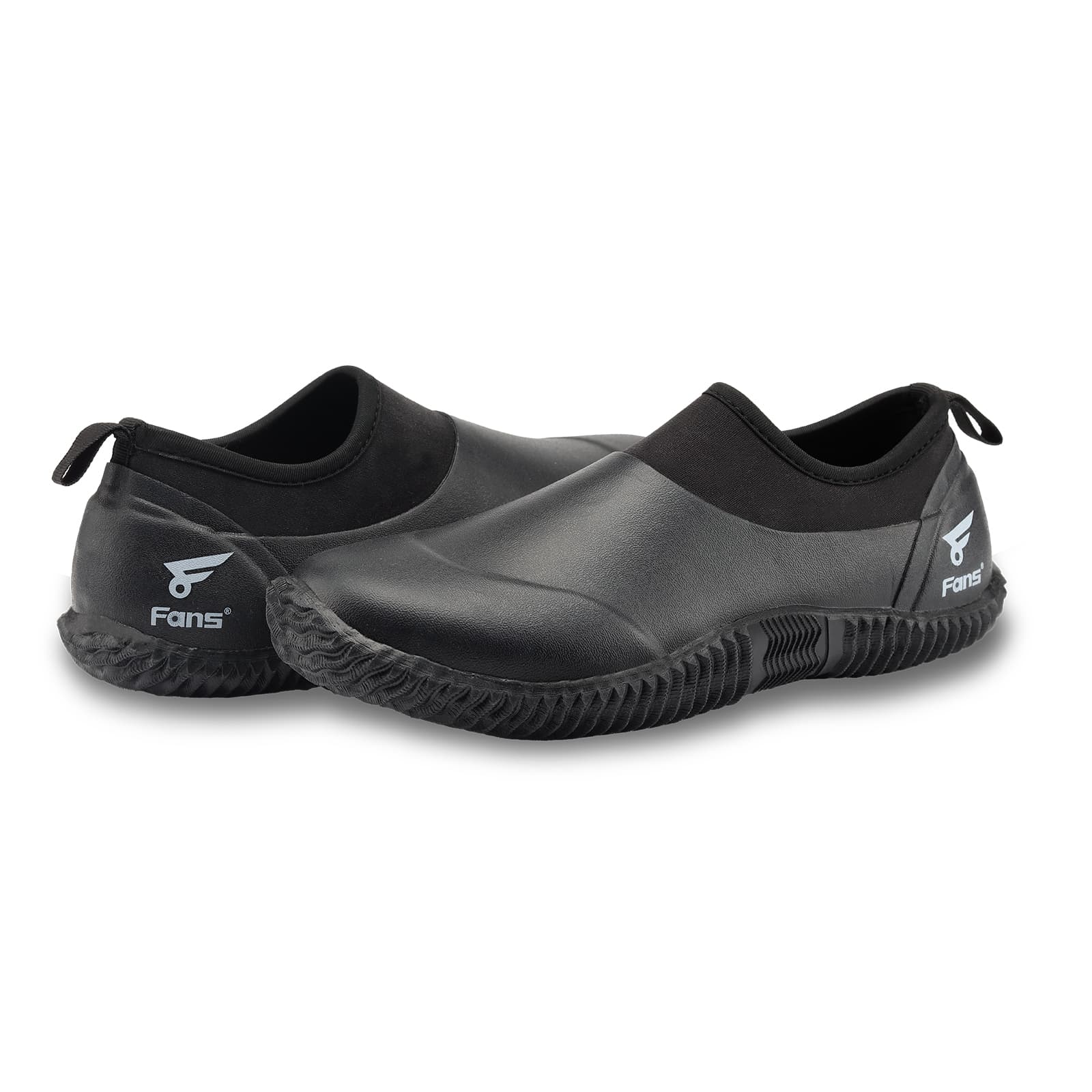 8Fans Мужские черные резиновые неопреновые садовые туфли со стельками из пены с эффектом памяти 5