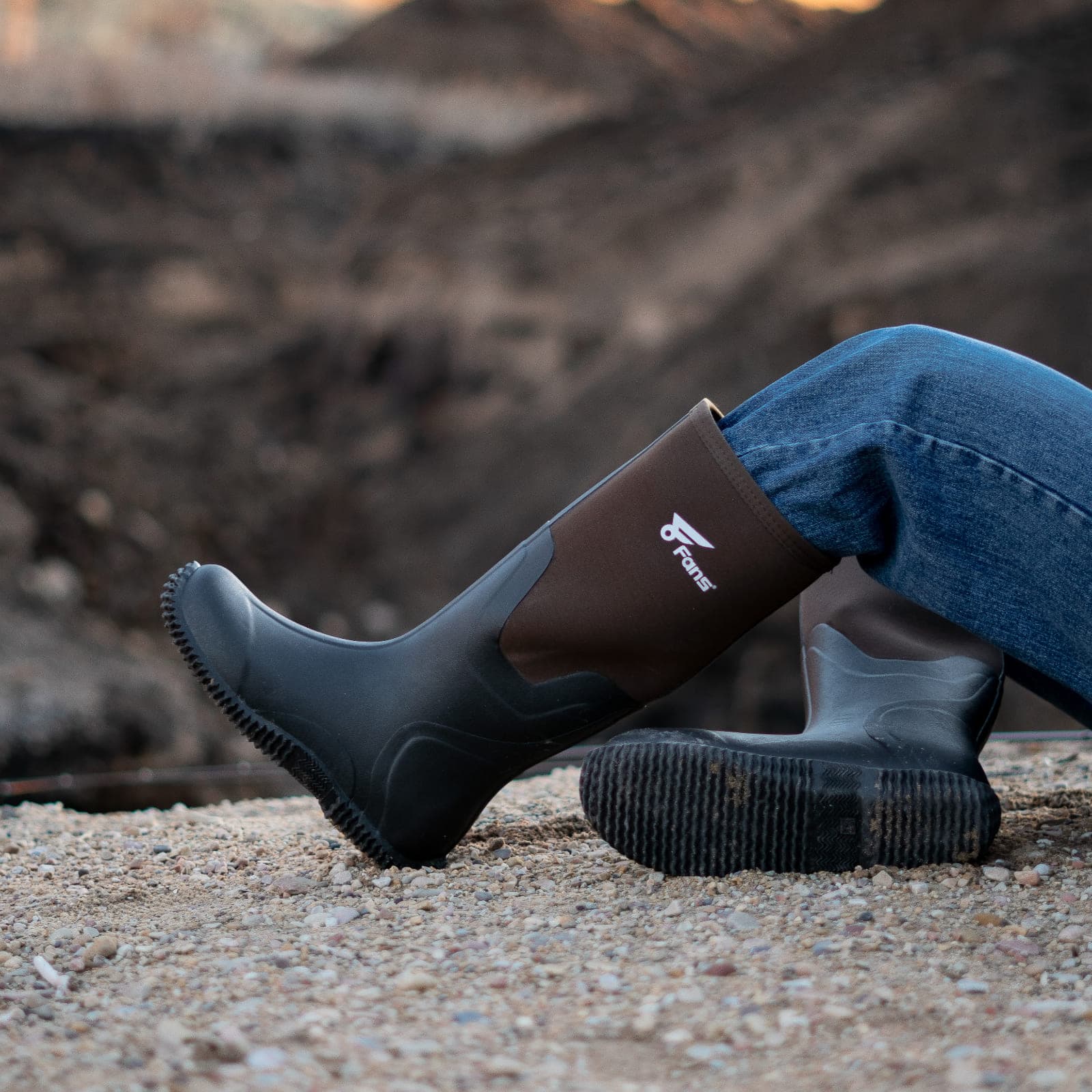 8Fans Мужские комфортные и прочные резиновые неопреновые ботинки для рыбалки и охоты 4