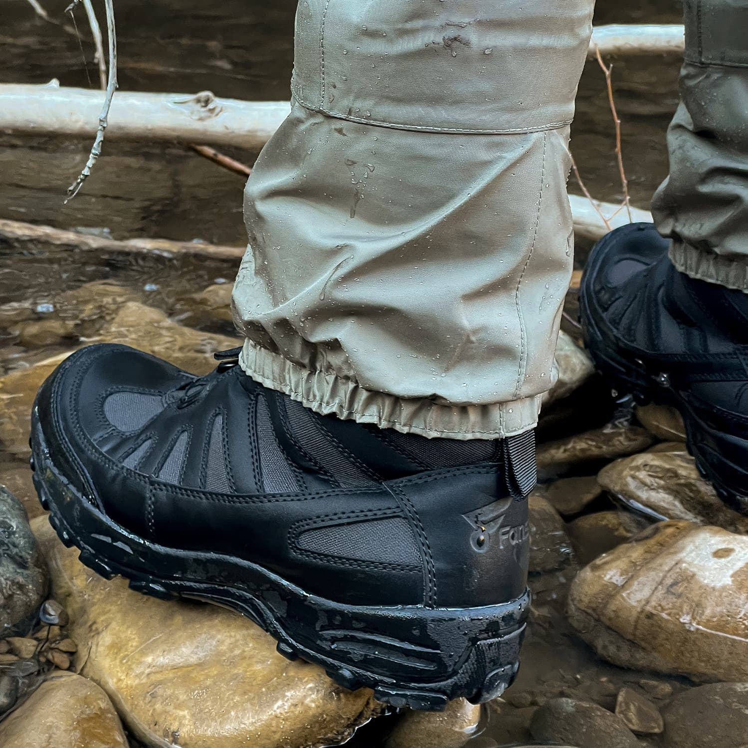 Неопреновые забродные носки с войлочной подошвой и забродные сапоги для ловли рыбы нахлыстом и ходьбы по воде. 5