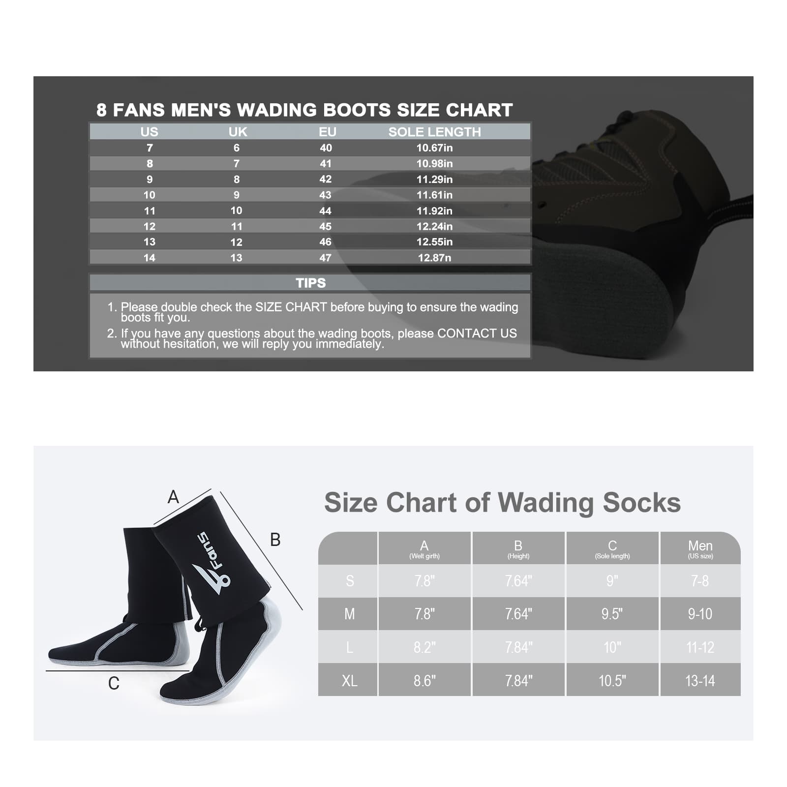 Неопреновые забродные носки с войлочной подошвой и забродные сапоги для ловли рыбы нахлыстом и ходьбы по воде. 8
