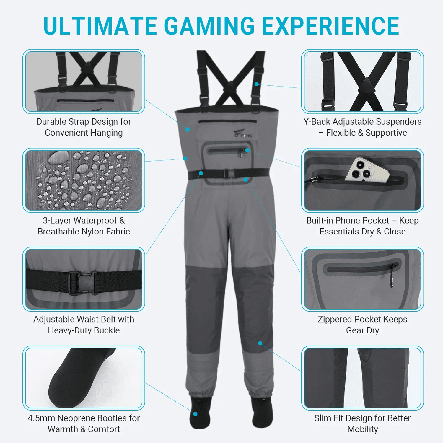 Скидка при покупке комплекта: забродные сапоги 8Fans и рыболовные куртки. 8